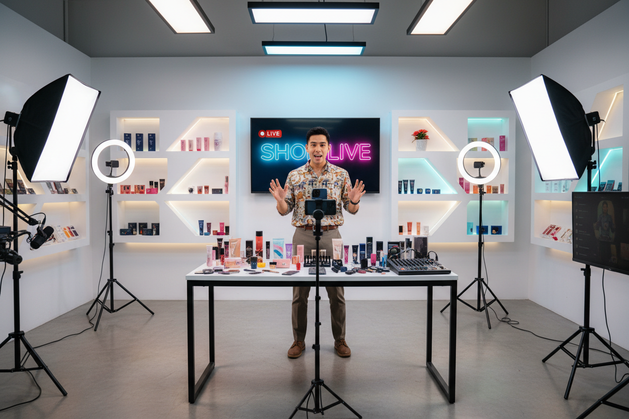 Professional live selling host for TikTok Shop, Instagram, and YouTube