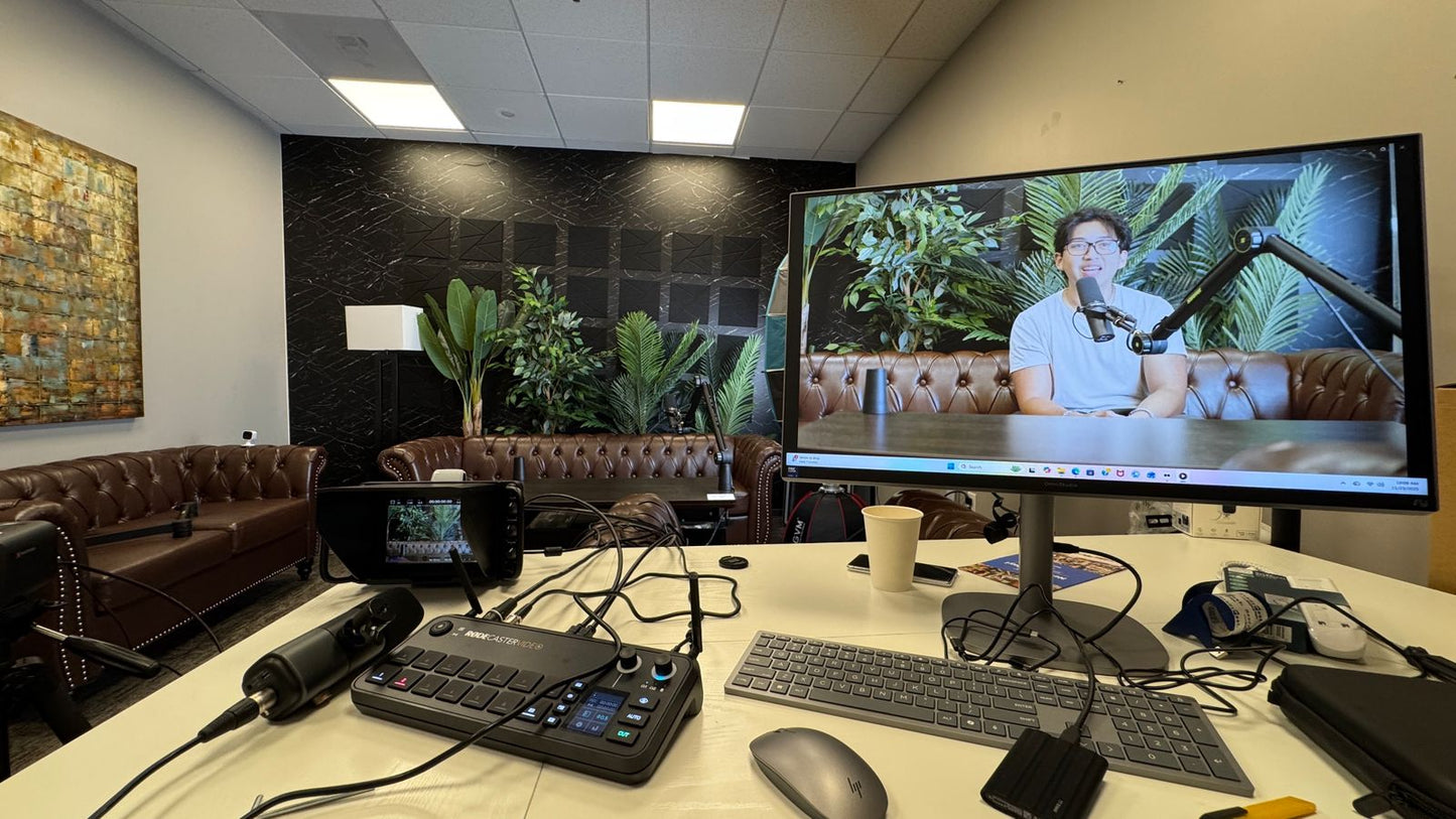 Professional studio rental for livestreaming and recording (space only)